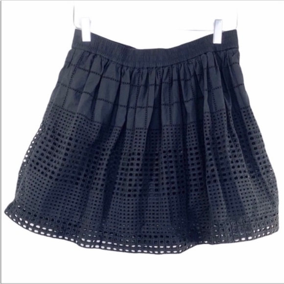 MADEWELL eyelet mini skirt S black - Picture 2 of 9